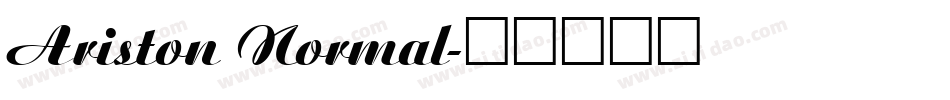 Ariston Normal字体转换